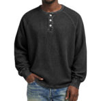 Mens Fashionable Printed Casual Long-sleeve Shirt - Image 10