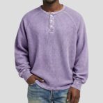 Mens Fashionable Printed Casual Long-sleeve Shirt