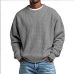 Mens Fashionable Simple And Relaxed Fit Sweatshirt - Image 6