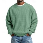 Mens Fashionable Simple And Relaxed Fit Sweatshirt - Image 4