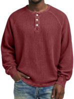 Mens Fashionable Printed Casual Long-sleeve Shirt - Image 5